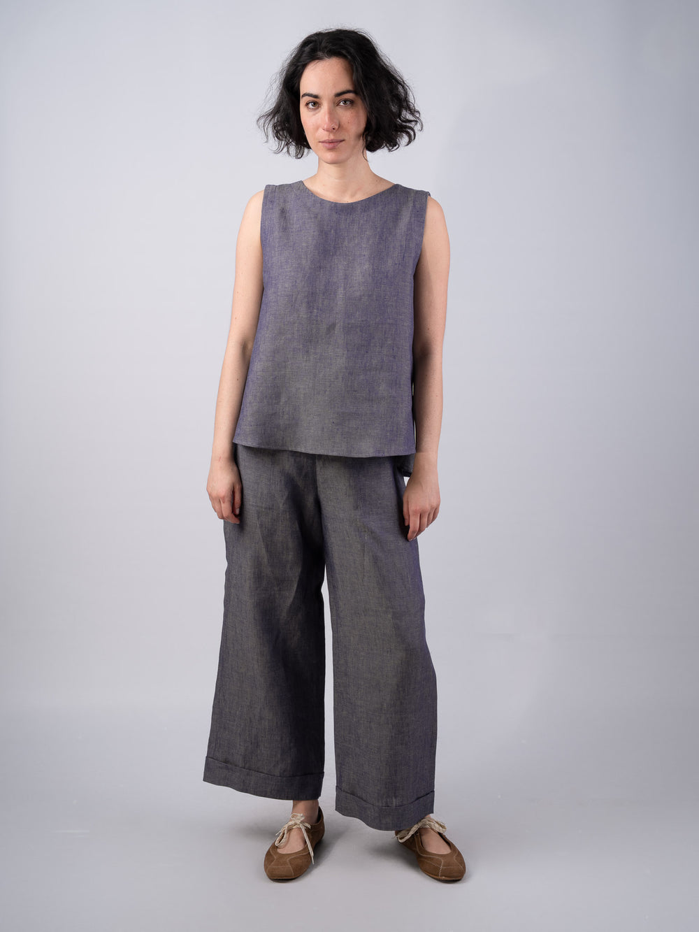Women's Linen Denim Trousers & Pants