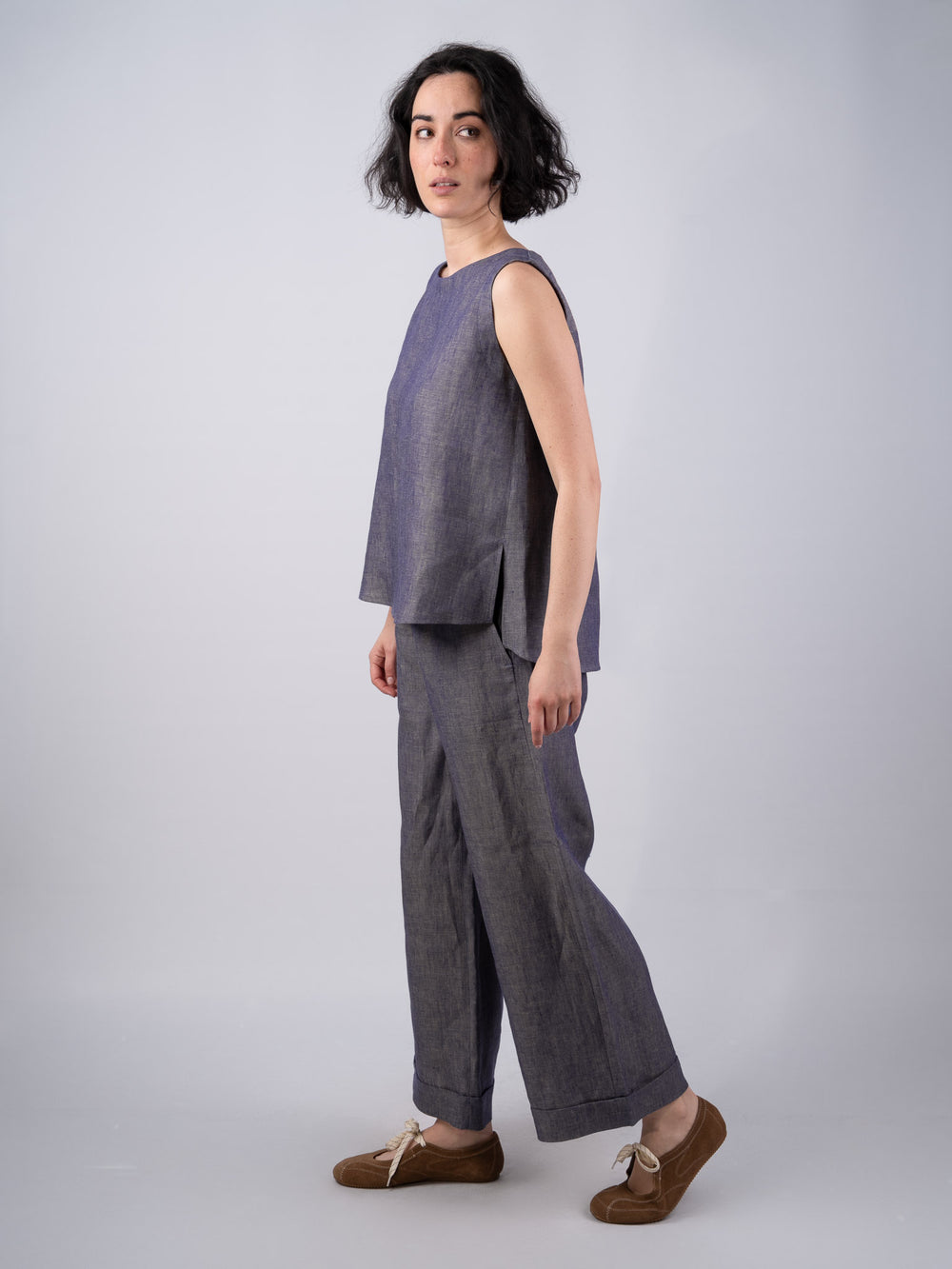 Women's Linen Denim Trousers & Pants