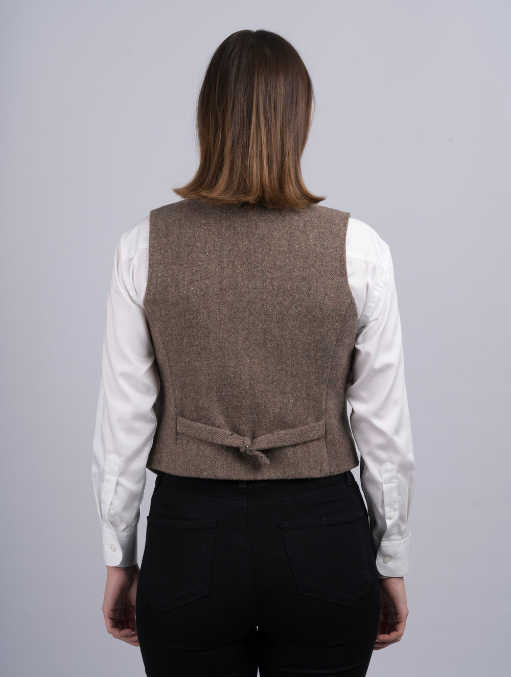 Women's Fawn Tweed Waistcoat