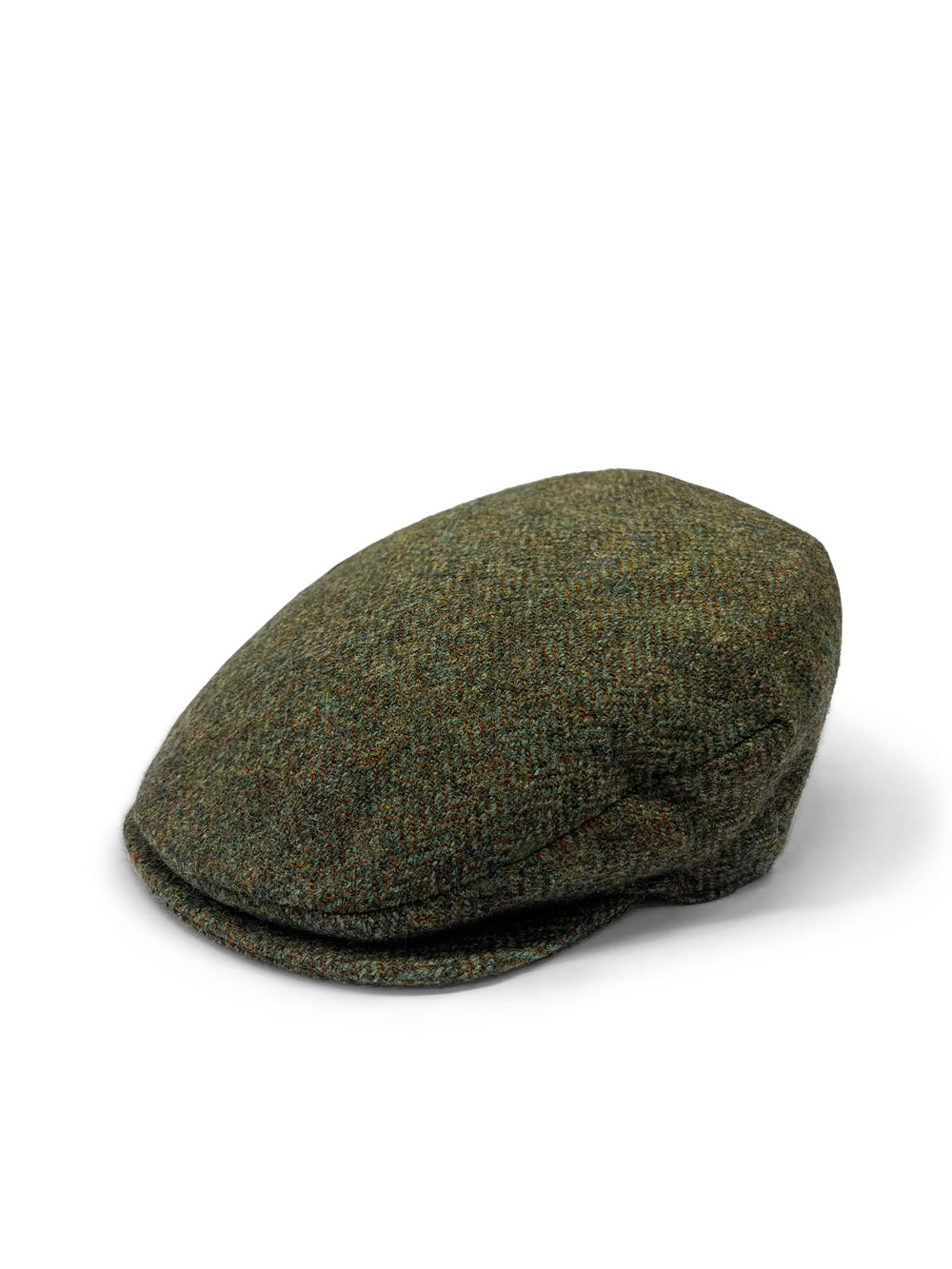 Moss Green Herringbone Vintage Cap