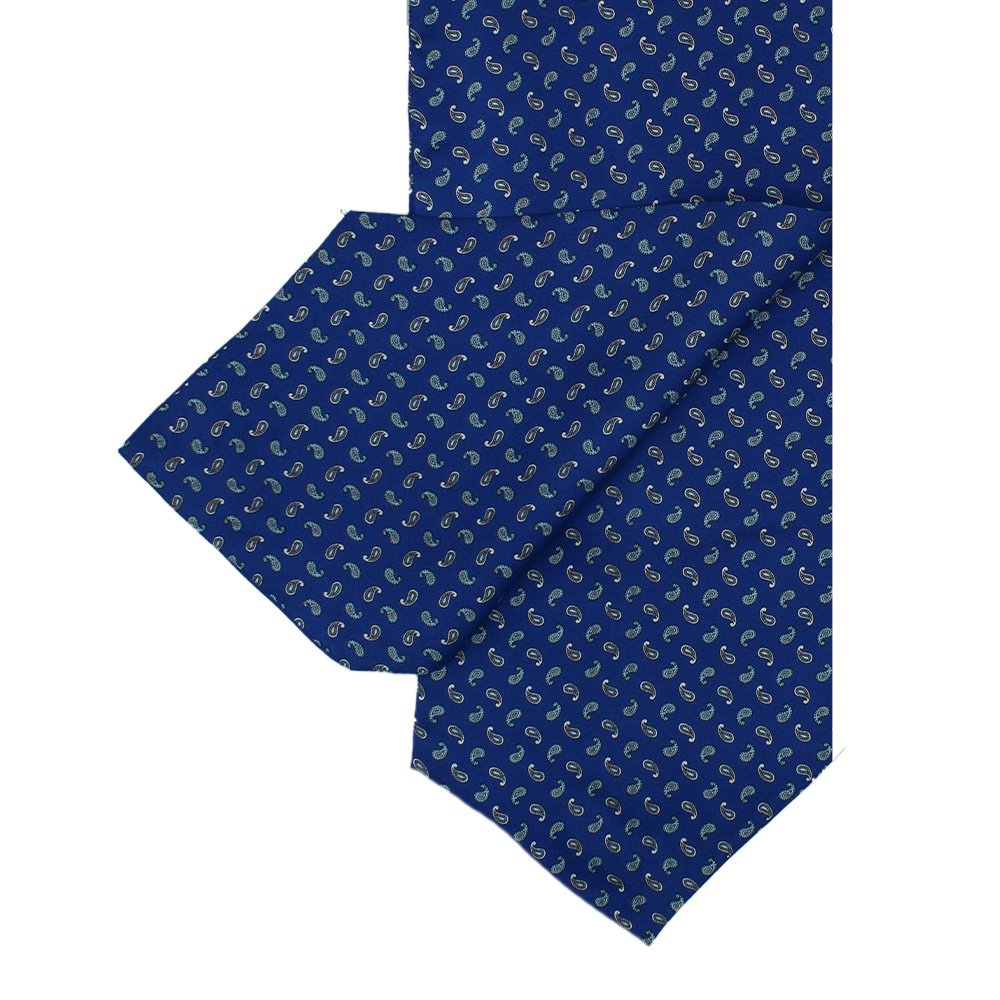 Navy Blue Paisley design