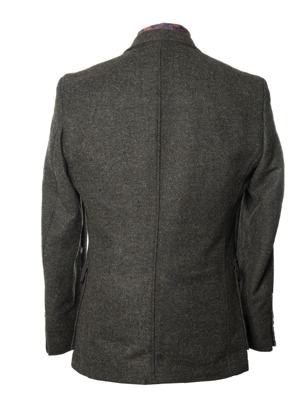 O Ceallaigh Peat Colour Tweed Jacket With leather trims.