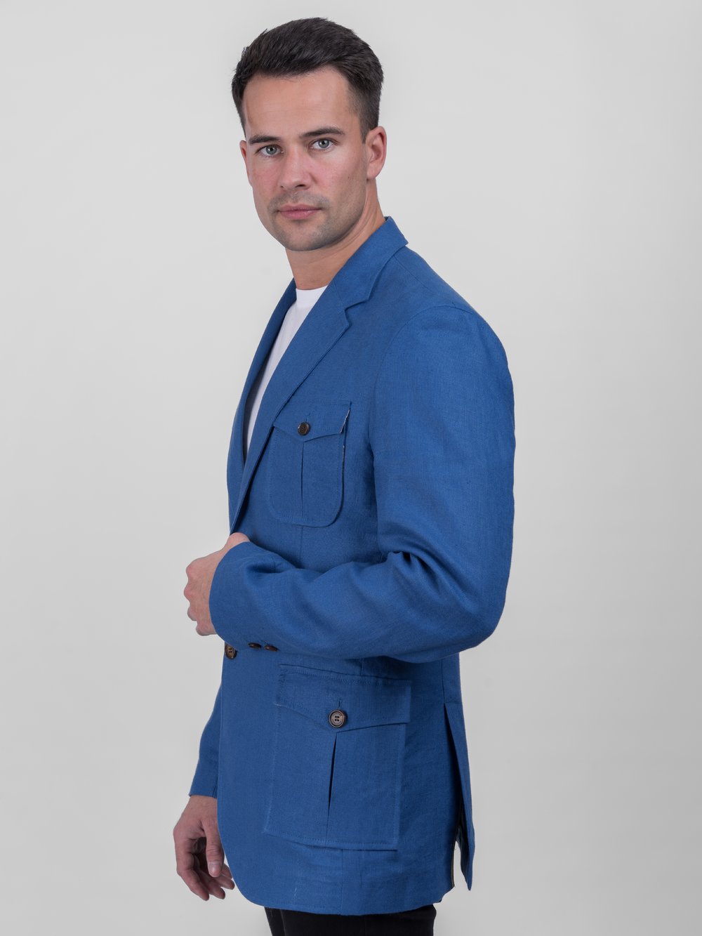 Irish Linen Safari Style Jacket