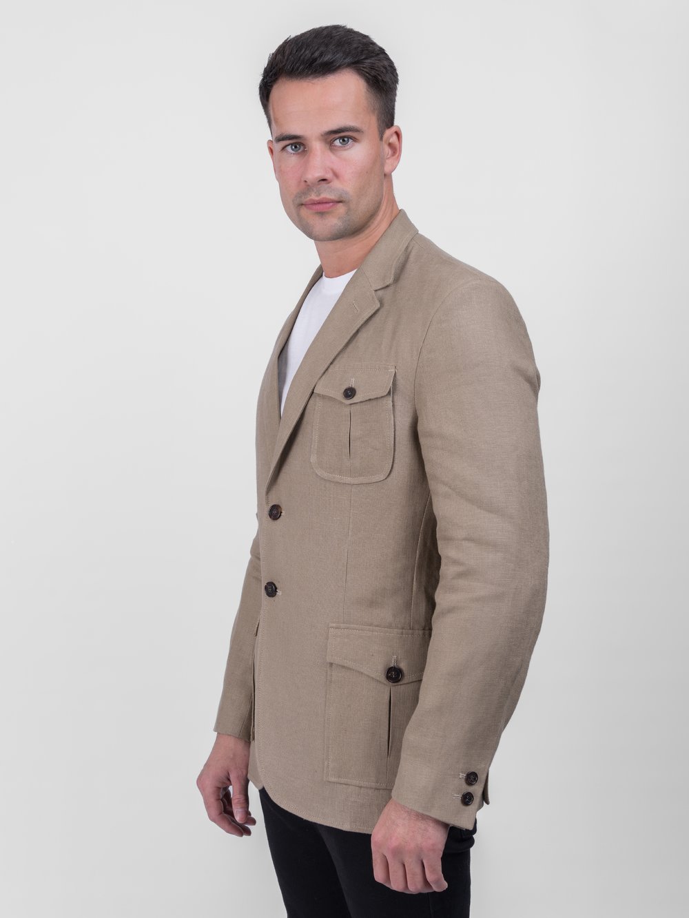 Irish Linen Safari Style Jacket or Blazer