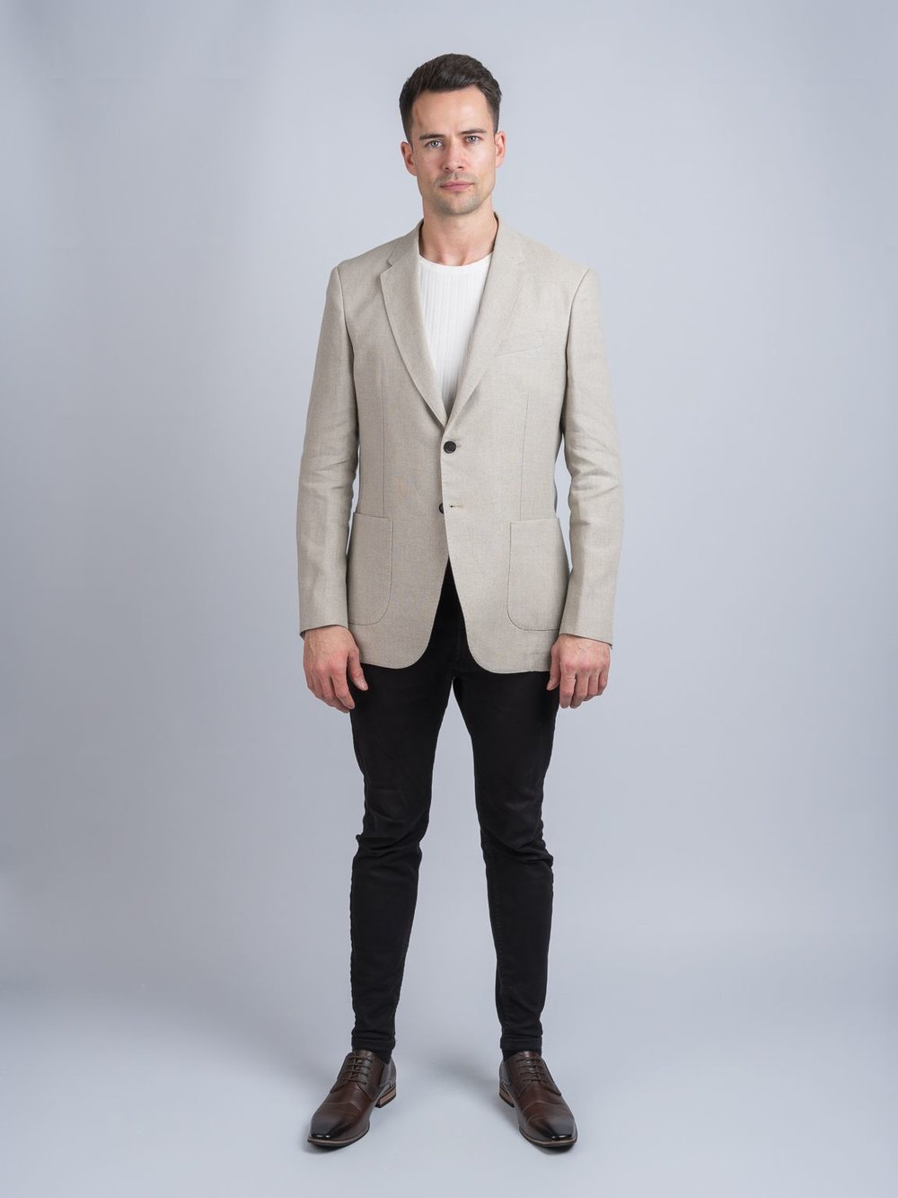 Blazer et veste en lin irlandais naturel