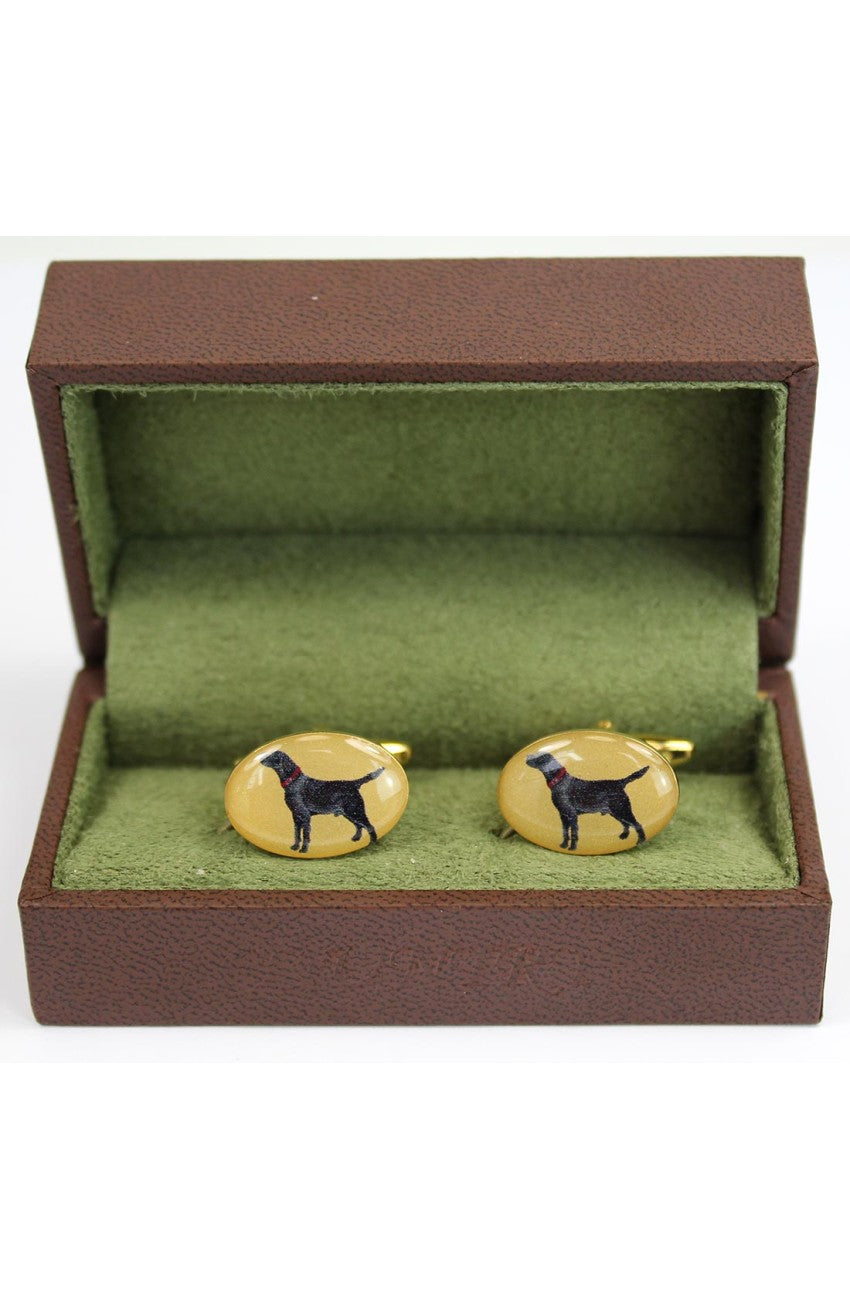 Boutons de manchette en or Labrador
