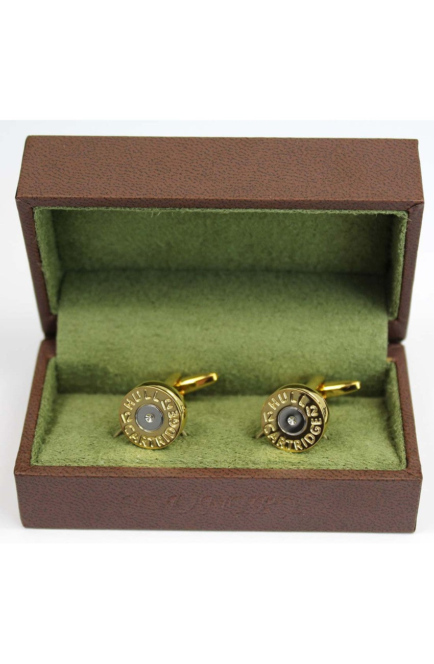 Boutons de manchette en forme de balle en argent et en or