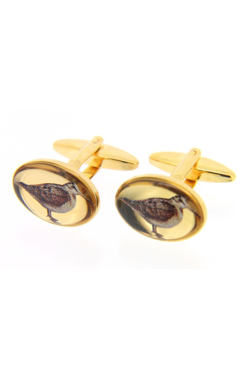 Gold Woodcock Cufflinks